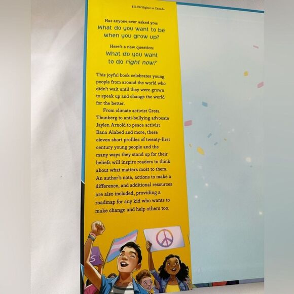 RiGHT NOW! Real Kids Speaking up for Change Book for Children Hardcover Like New - Picture 3 of 8